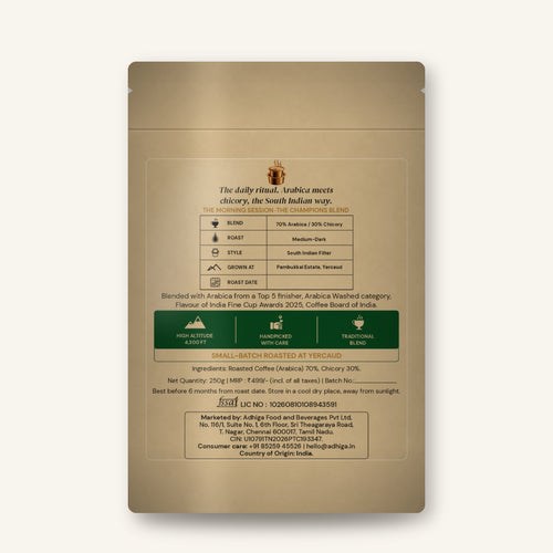 The Morning Session — Pambukkal Filter Coffee, back